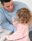 Family Sweatshirt - DAD - Dusty Blue - Forever Bonded