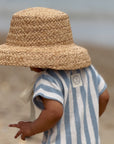 Organic Terry Onesie - Blue Striped