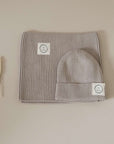 Organic Knit Scarf - Caramel