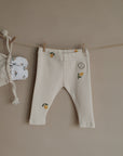 Organic Rib Leggings - Pure Lemon