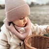 Organic Knit Scarf - Dusty Rose