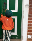 GOTS Organic Lounge Pants - Green Striped