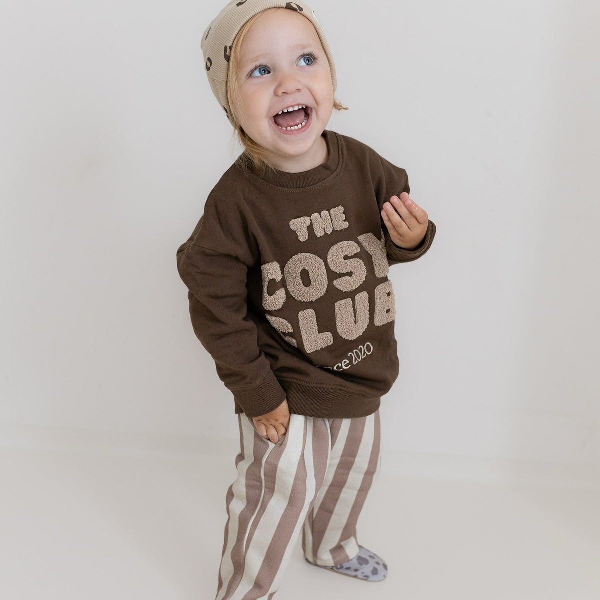 GOTS Organic Lounge Pants - Caramel Striped