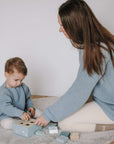 Organic Knit Pulli - MUM - Dusty Blue - SALE - OVERSIZE FIT