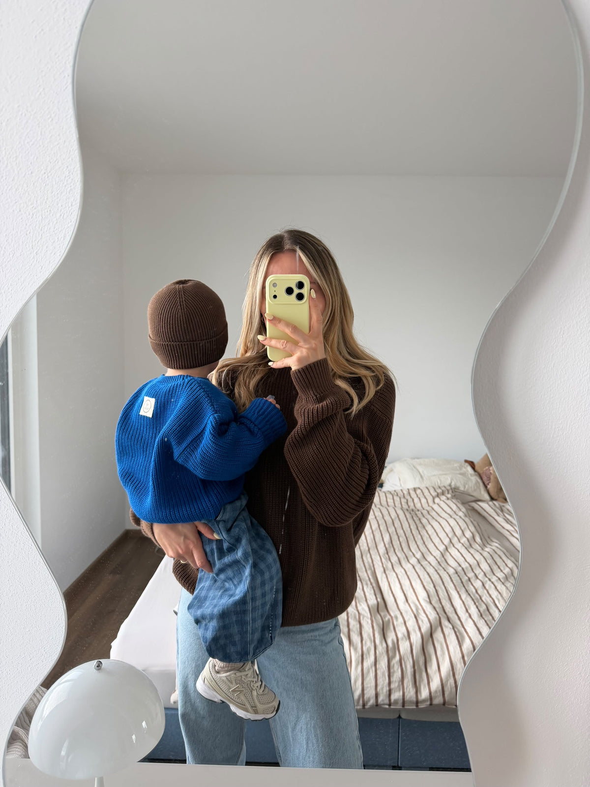 GOTS Organic Knit Pulli - MUM - Chocolate - REGULAR FIT
