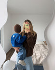 GOTS Organic Knit Pulli - MUM - Chocolate - REGULAR FIT
