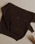 Organic Knit Pulli - MUM - Chocolate - REGULAR FIT
