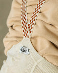 Organic Footless Tights - Cream Blend Checked