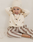 GOTS Organic Lounge Pants - Caramel Striped