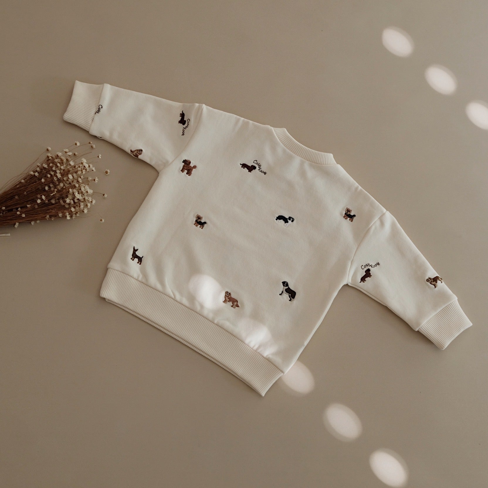 GOTS Organic Family Sweatshirt - Puppy Love
