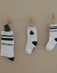 Organic Christmas Socks Green - 2 Pack