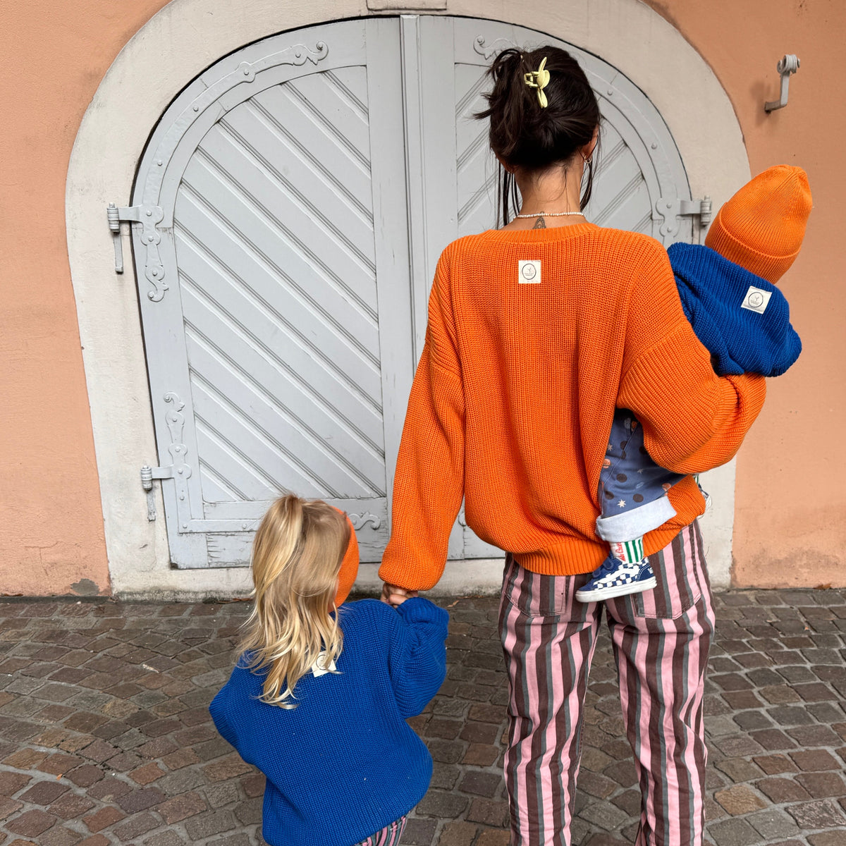 GOTS Organic Mum Knit Pulli - Pumpkin Orange