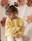 Organic Oversize Knit Pulli - Lemon Tonic