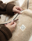 Organic Teddy Mum Bag - Cream - SALE