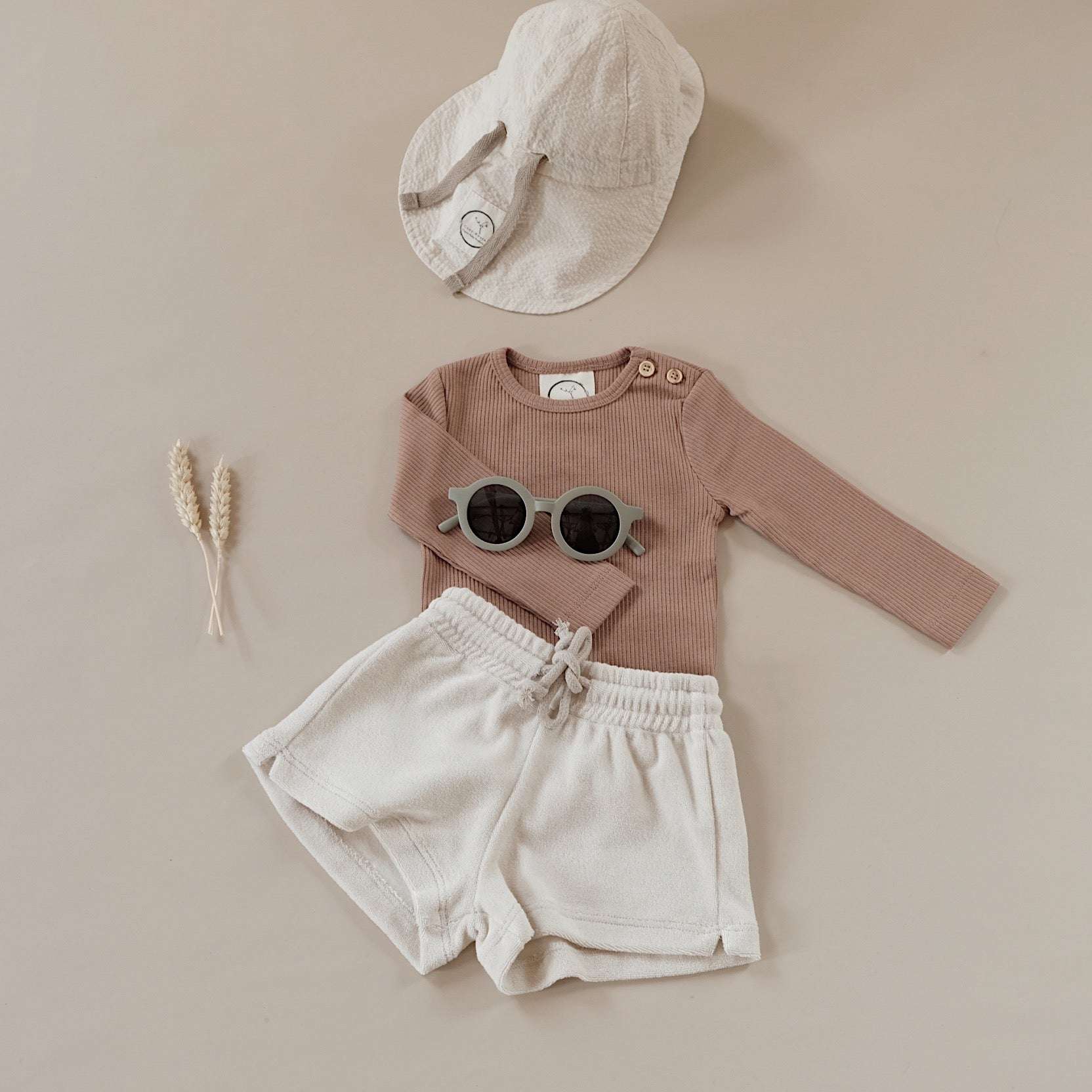 Organic Slim Longsleeve - Walnut - S A L E