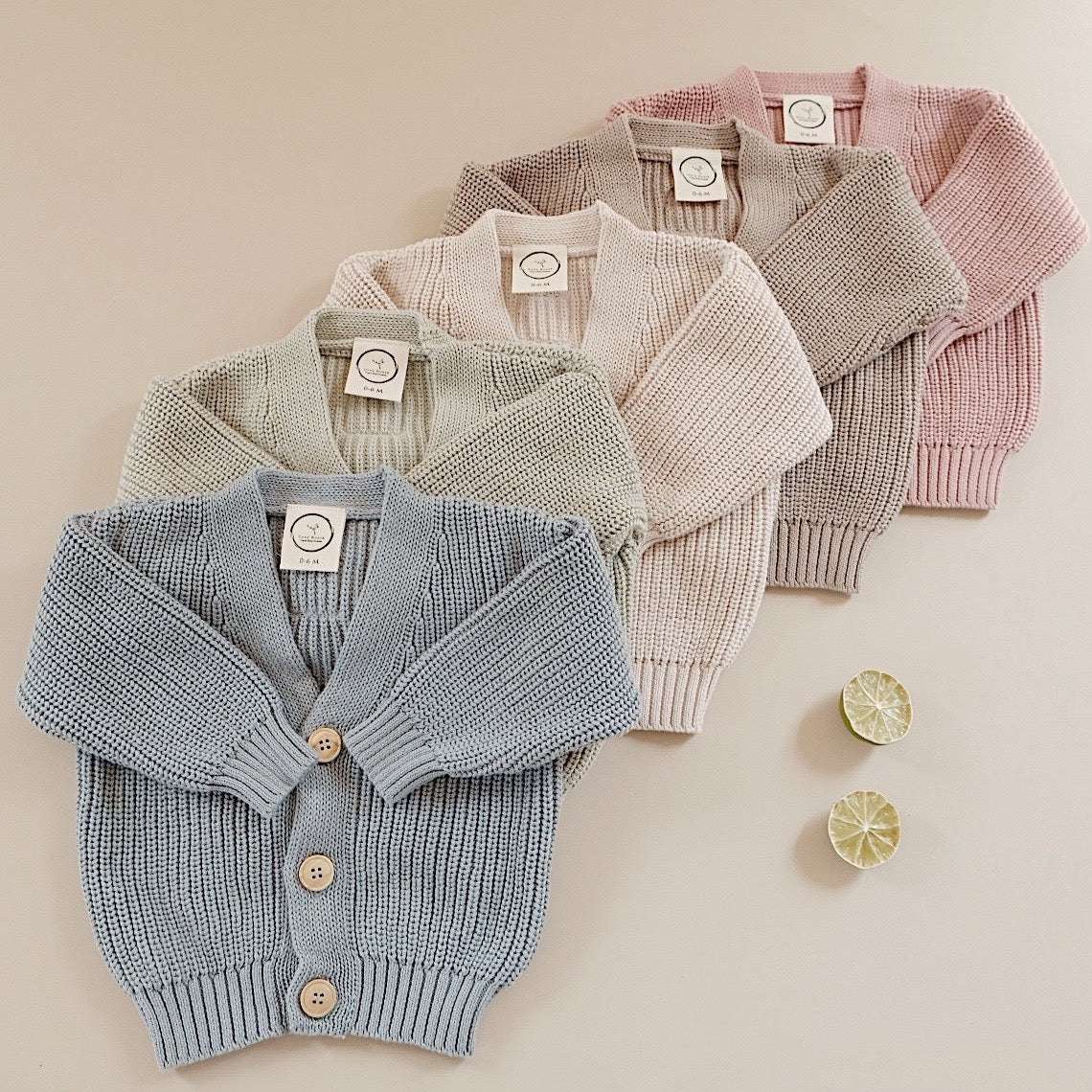 Organic Knit Cardigan - Seagrass - SALE