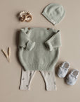 Organic Oversize Knit Pulli - Seagrass