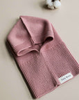 Organic Knit Balaclava - Dusty Rose