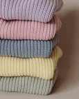 Organic Oversize Knit Pulli - Seagrass