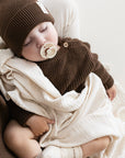 Organic Oversize Knit Pulli - Chocolate