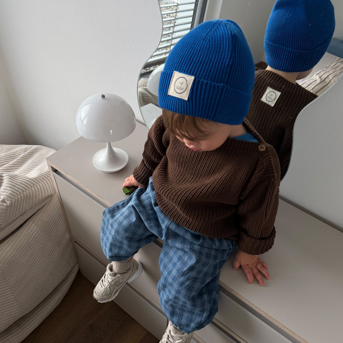 GOTS Organic Oversize Knit Pulli - Chocolate Brown