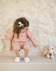 Organic Muslin T-Shirt - Dusty Rose