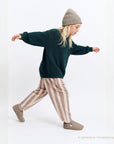 GOTS Organic Lounge Pants - Caramel Striped