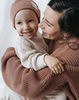 Organic Knit Pulli - MUM - Walnut - SALE - OVERSIZE FIT