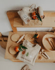 Organic Rib Beanie - Little Orange