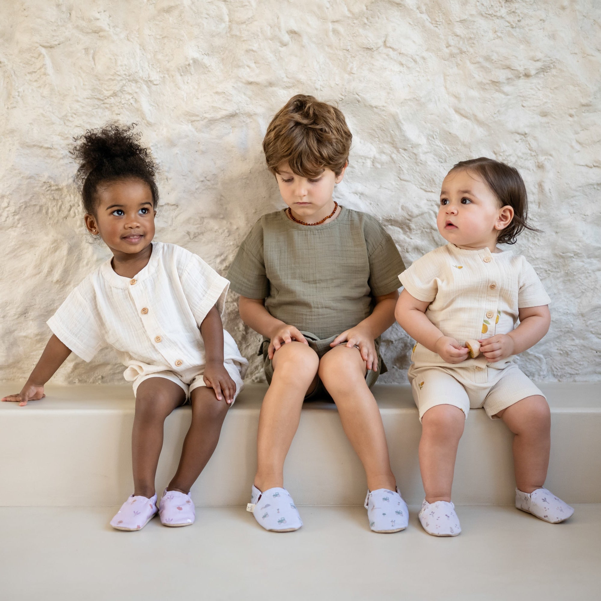 Muslin Onesie - Pure Lemon
