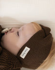 Organic Knit Headband - Chocolate Brown