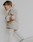 Organic Fleece Jacket - Taupe Melange
