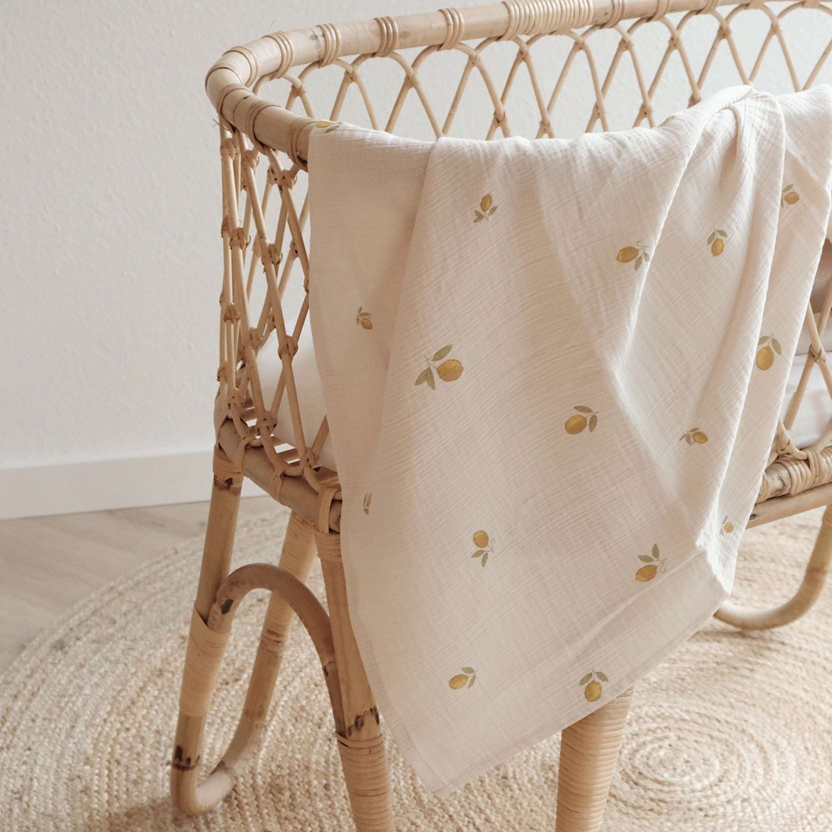 Organic Muslin Swaddle Set - Pure Lemon/Khaki - SALE