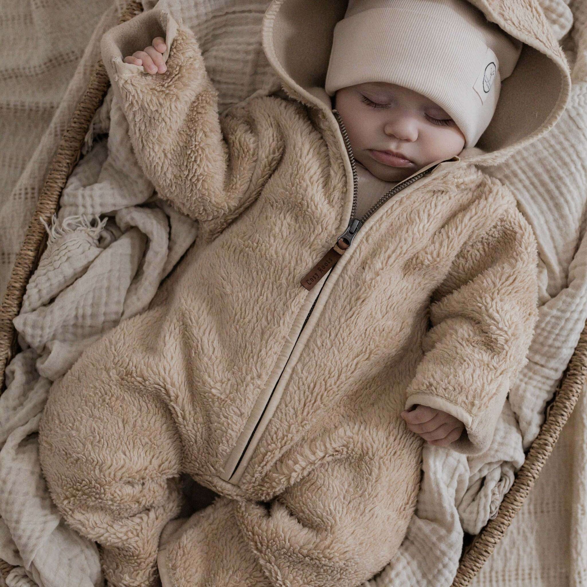 Organic Teddy Overall - Cream - SALE