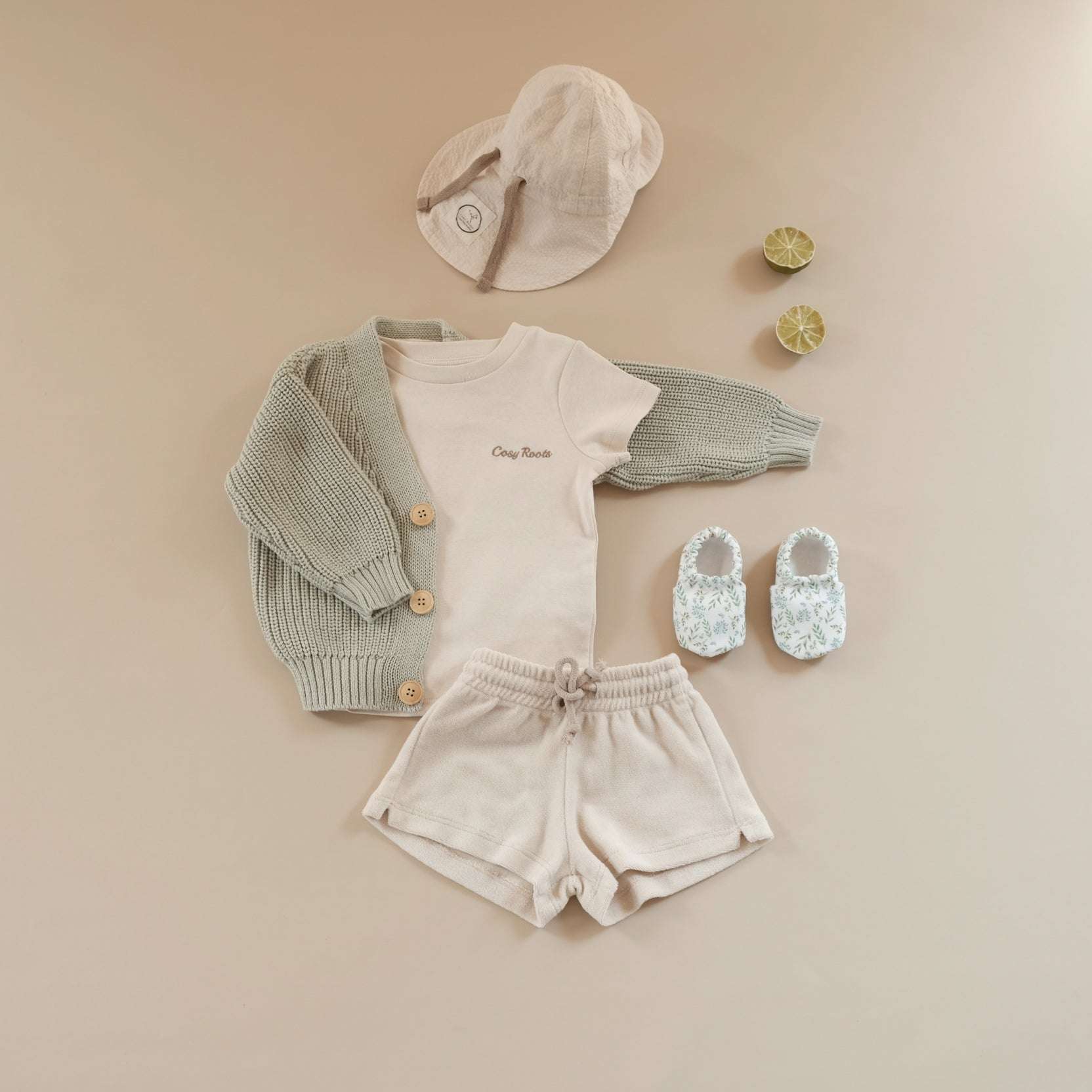 Organic Knit Cardigan - Seagrass - SALE