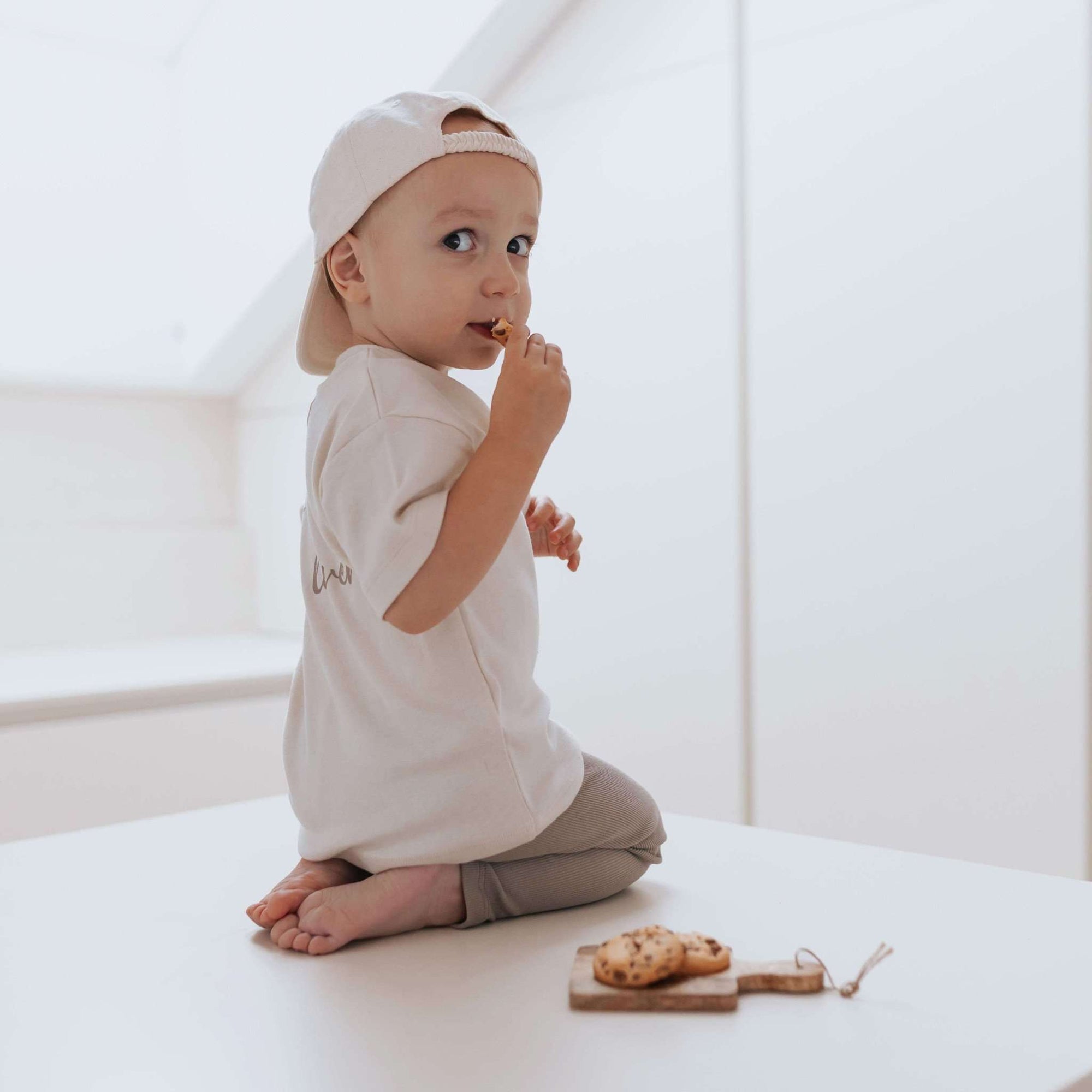 Organic Oversize Shirt - Sand Cookie Lover - SALE