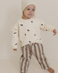 GOTS Organic Lounge Pants - Caramel Striped