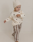 GOTS Organic Lounge Pants - Caramel Striped