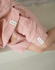 Organic Muslin T-Shirt - Dusty Rose