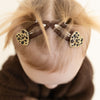 Hair Clips - Leo Hearts - Pack of 2