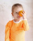 Sustainable UV Longsleeved Bathing Suit - Bright Orange (UV STANDARD 801)