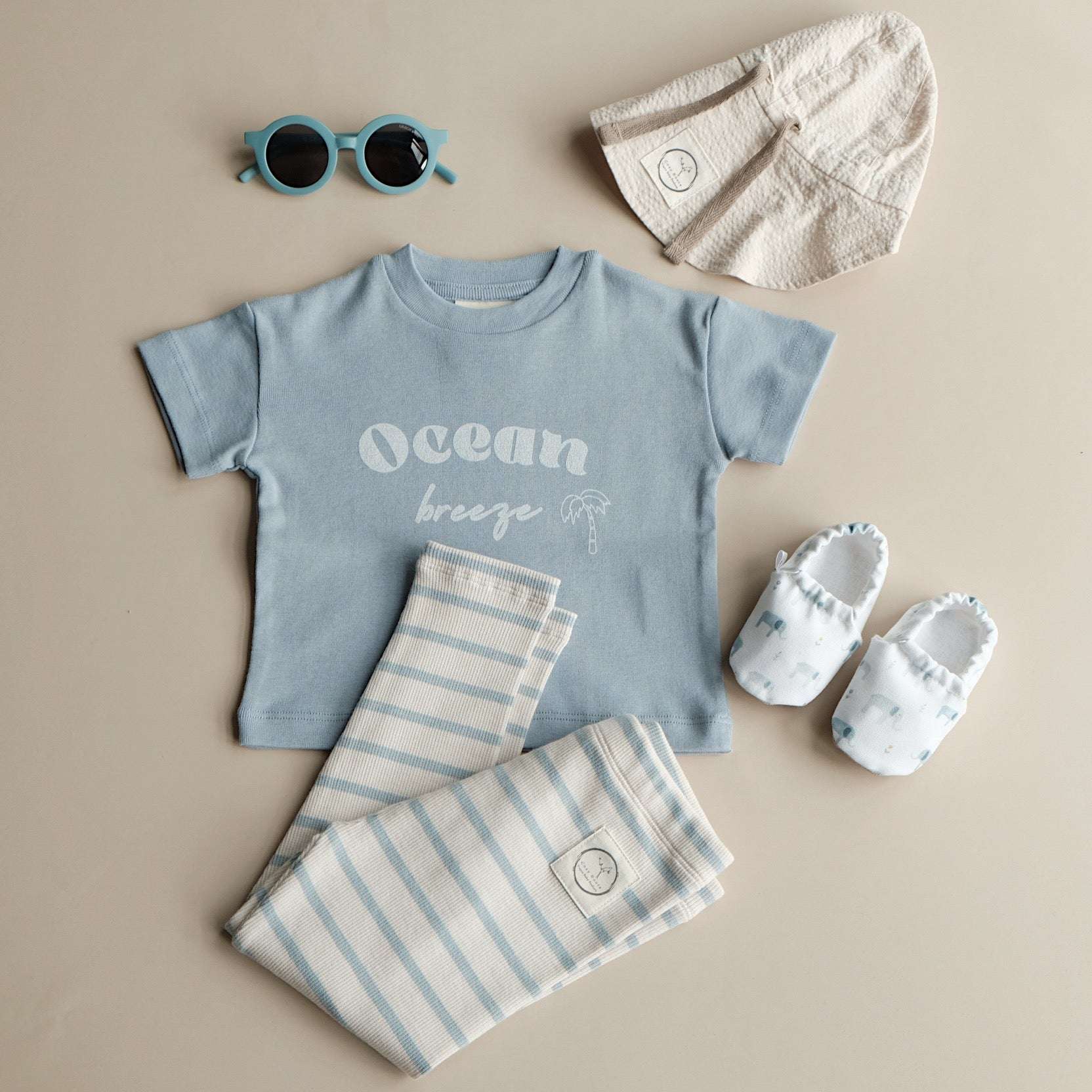 Organic Oversize Shirt - Dusty Blue - SALE