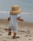 Organic Terry Onesie - Blue Striped