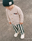 GOTS Organic Knit Cardigan - Puppy Sand