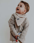Organic Fleece Jacket - Taupe Melange