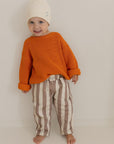 GOTS Organic Lounge Pants - Caramel Striped
