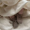 Organic Knit Booties - Caramel
