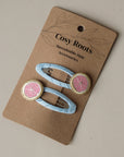 Hair Clips - Little Grapefruits - Pack of 2