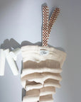 Organic Footless Tights - Cream Blend Checked