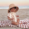 Organic Terry Onesie - Latte Striped